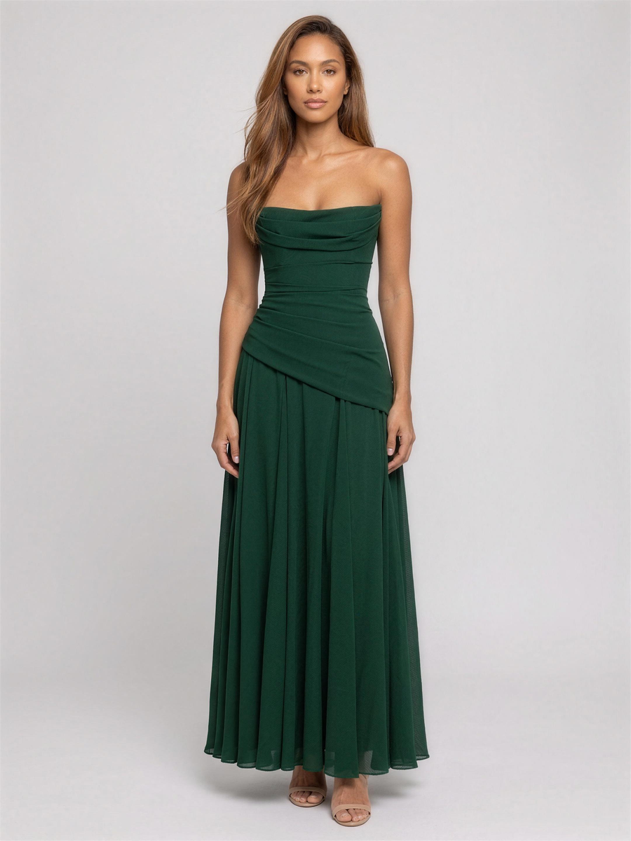 Polly | Strapless Maxi Dress