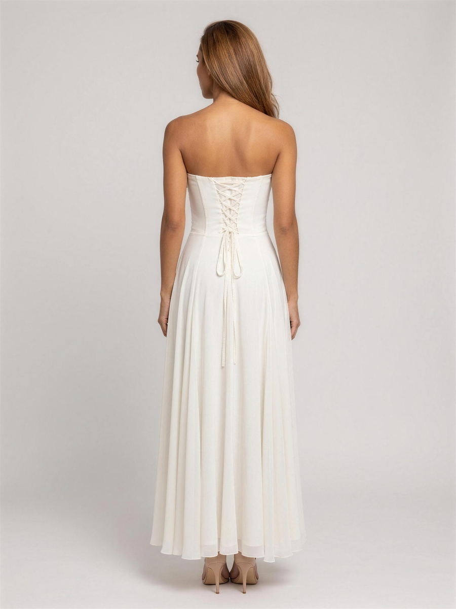 Polly | Strapless Maxi Dress