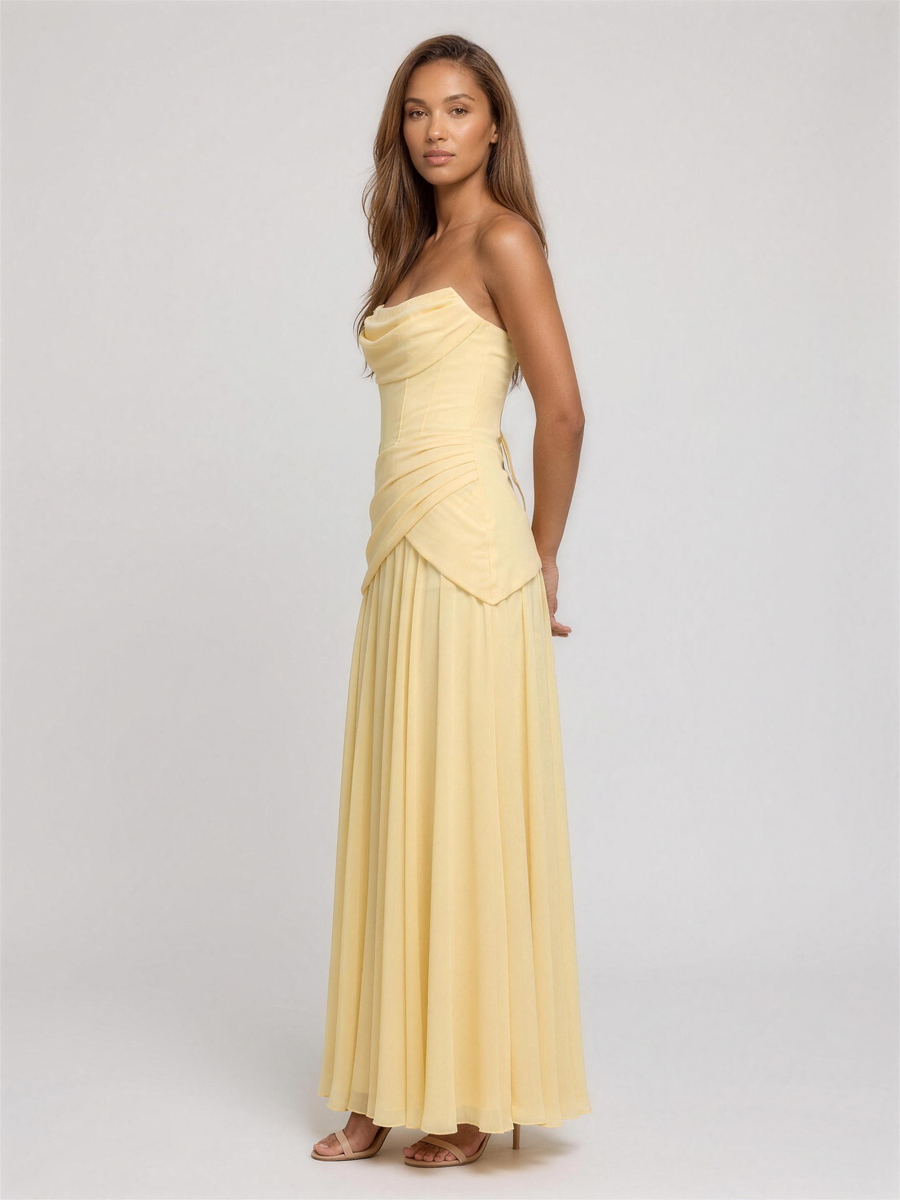 Polly | Strapless Maxi Dress