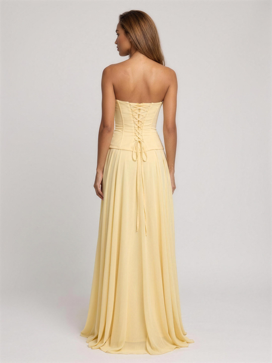 Polly | Strapless Maxi Dress