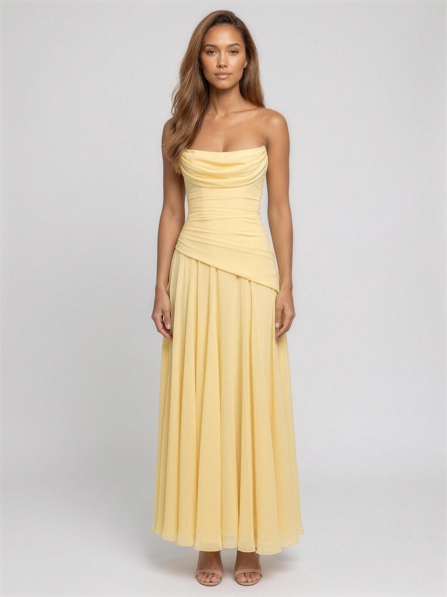 Polly | Strapless Maxi Dress