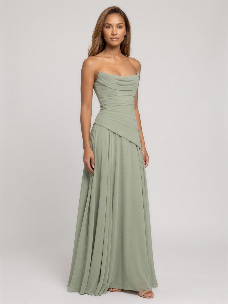 Polly | Strapless Maxi Dress