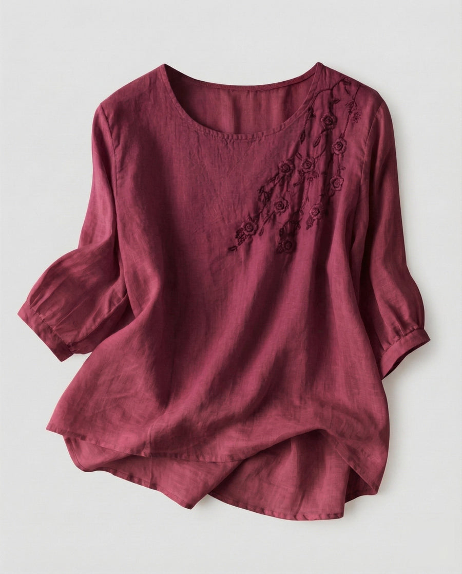 Polly Tunic in Burgundy