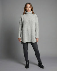 Poppy Knit Sweater in Grey