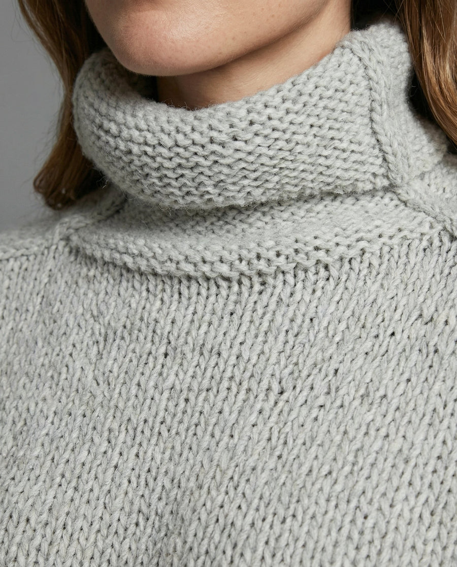 Poppy Knit Sweater in Grey