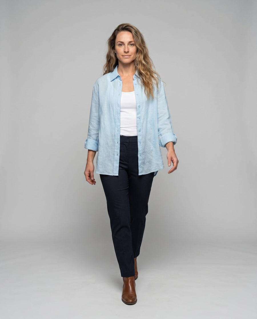 Poppy Lightweight Linen Blouse