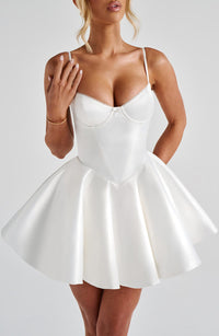 Zahara Mini Dress – Ivory
