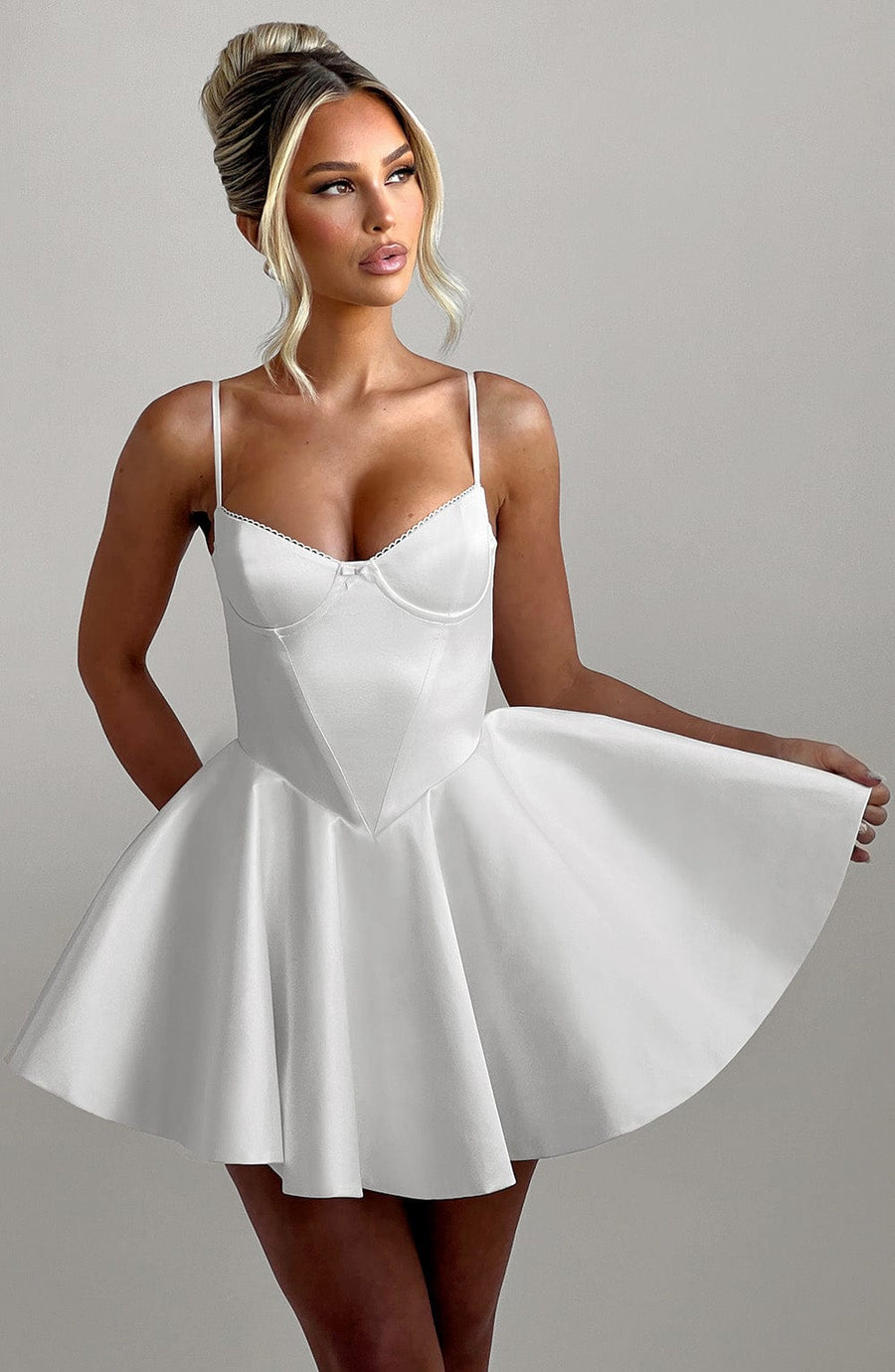 Zahara Mini Dress – Ivory