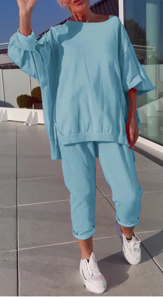 Poppy Suit in Sky Blue