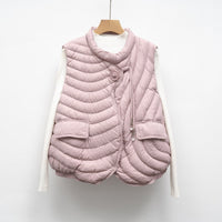 Poppy Vest with Pockets in Pink