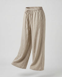 Portia Airy Linen Trousers in Natur