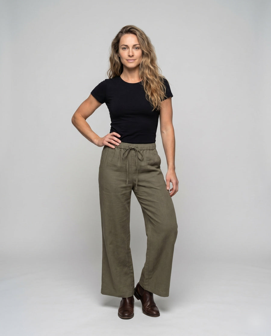 Portia Airy Linen Trousers