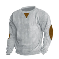 Portia Elegant Knit Sweater in Light Grey