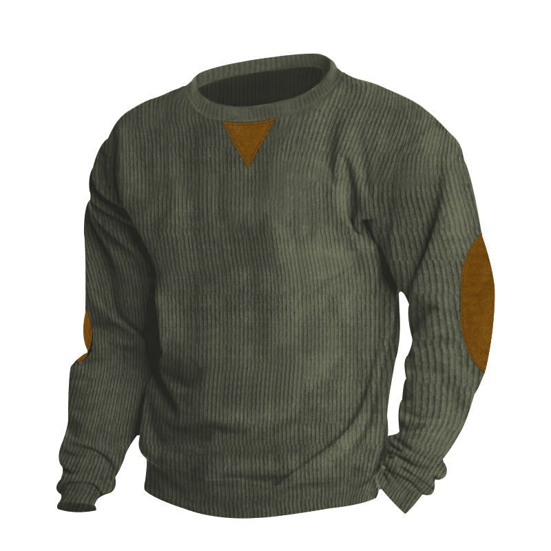Portia Elegant Knit Sweater in Olive Green