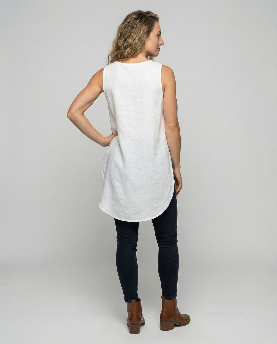 Portia Relaxed Linen Top