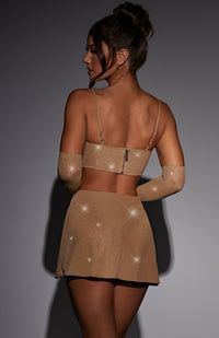Caroline Mini Skirt - Gold Sparkle