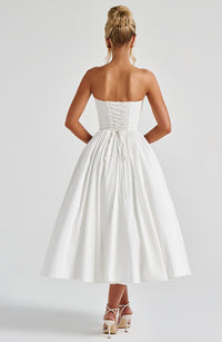 Sheila Midi Dress – Ivory