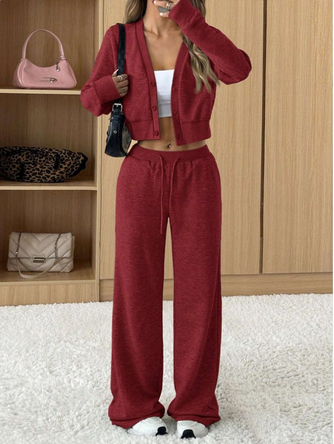 Priscilla Comfortable Jacket in Wine Red