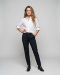 Priscilla Elegant Linen Blouse