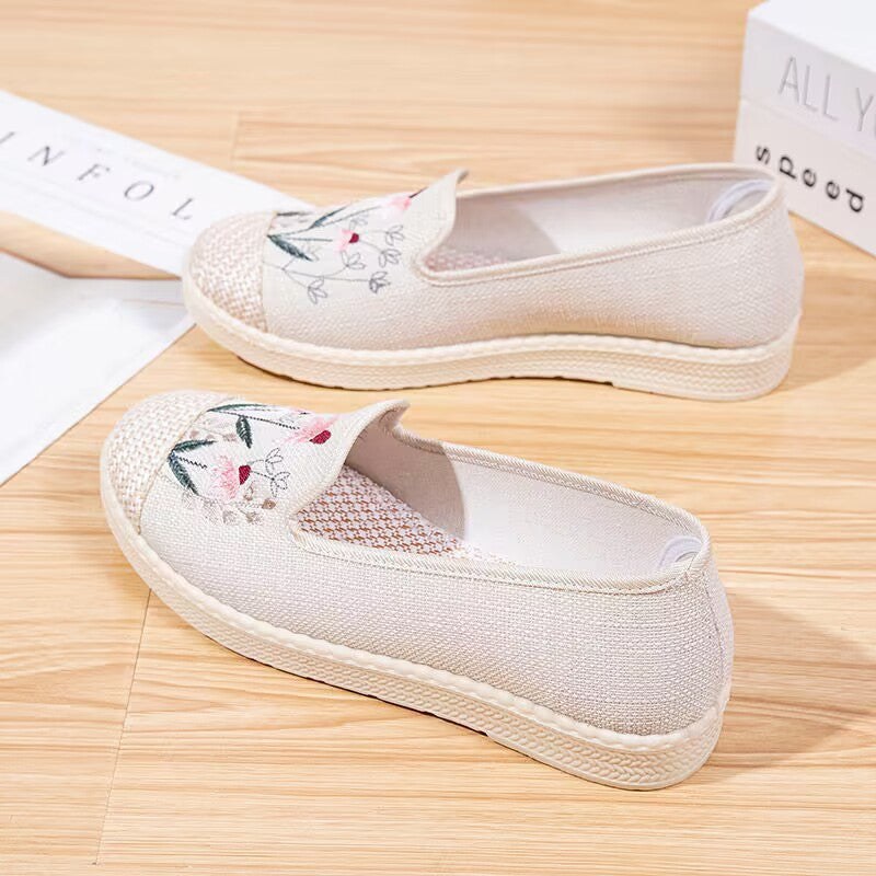 Priscilla Non-Slip Espadrilles in Beige