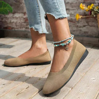 Priya Ballet Flats in Kaki