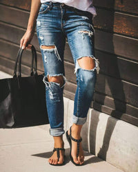 Priya Denim Jeans in Navy