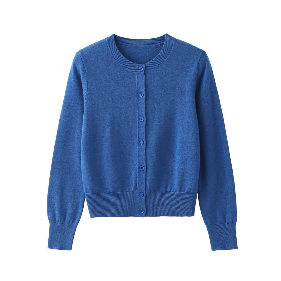 Priya Elegant Knit Cardigan in Blue