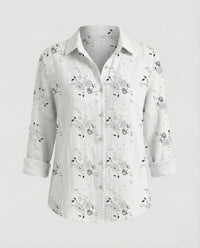 Priya Linen Blouse in White