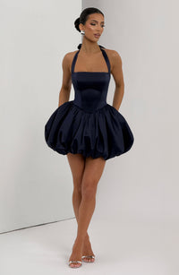 Shirley Mini Dress – Navy