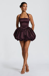 Shirley Mini Dress – Plum