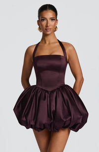 Shirley Mini Dress – Plum