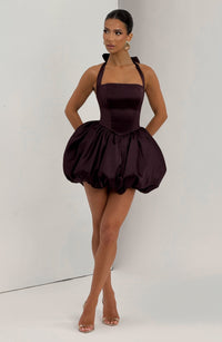 Shirley Mini Dress – Plum