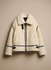Elin | Women's Soft Teddy Fleece Zip Puffer Winter Jacket