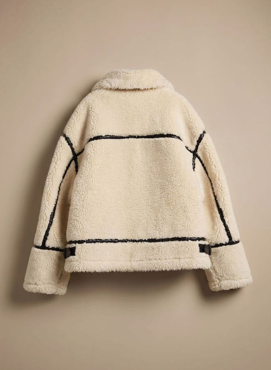 Elin | Women's Soft Teddy Fleece Zip Puffer Winter Jacket