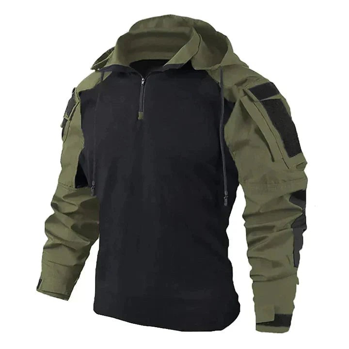 Quentin Hoodie with Hood in Dark Green