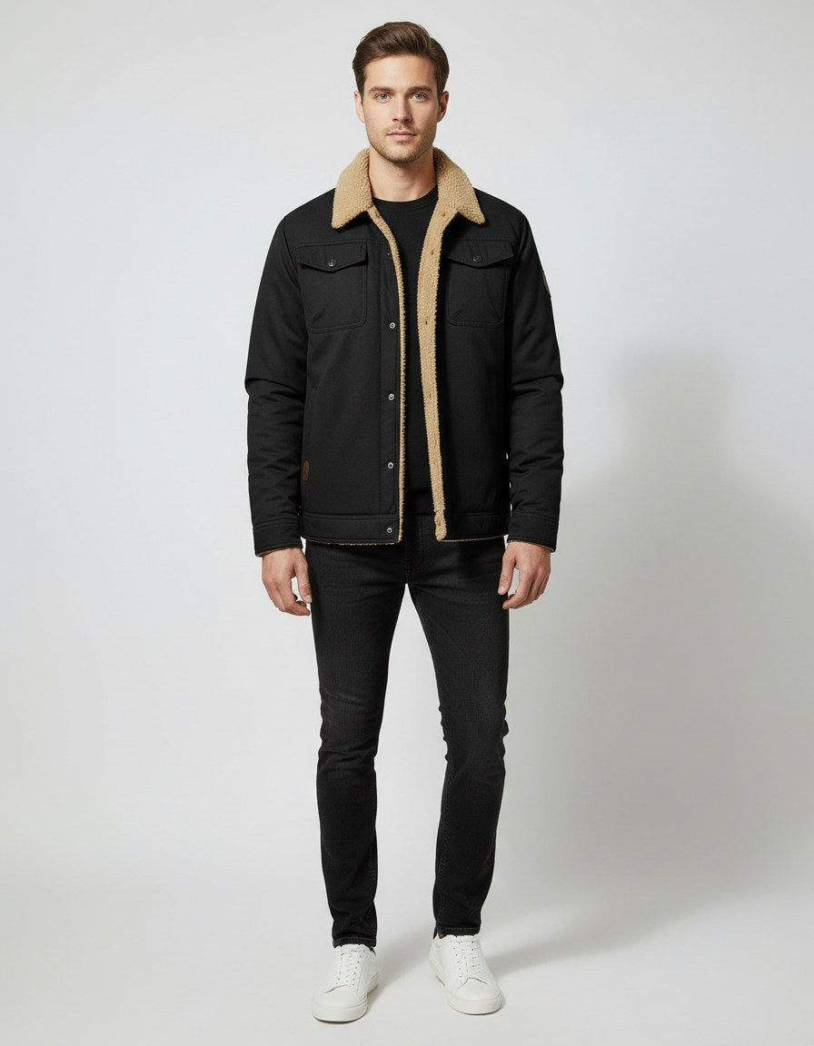 Quentin Lightweight Jacket in Black