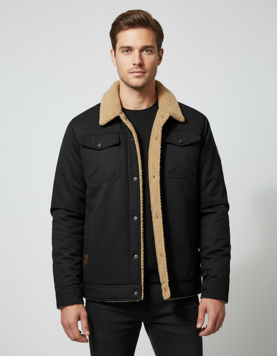 Quentin Lightweight Jacket in Black