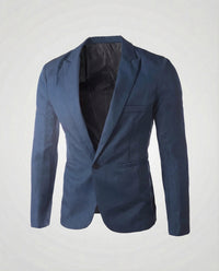 Quentin Linen Blazer in Saphirblau
