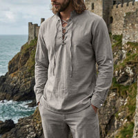 Quentin Linen Shirt with Long Sleeve