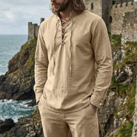 Quentin Linen Shirt with Long Sleeve
