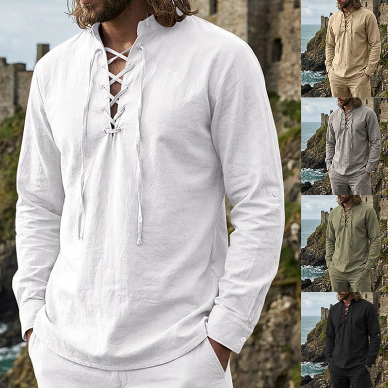 Quentin Linen Shirt with Long Sleeve