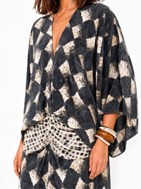Quindara Women's Boho Print Maxi Summer Dress in Black