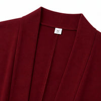 Quinley Women's 3-Piece Pants Set with Drape Cardigan in Purple