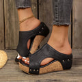 Quinley Women's Wedge Sandals with Cork Platform
