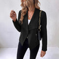 Quinn Elegant Blazer with Zip Front and Pockets
