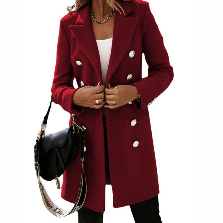 Quinn Elegant Coat with Fitted