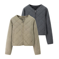 Quinn Elegant Jacket with Zip Front and Pockets
