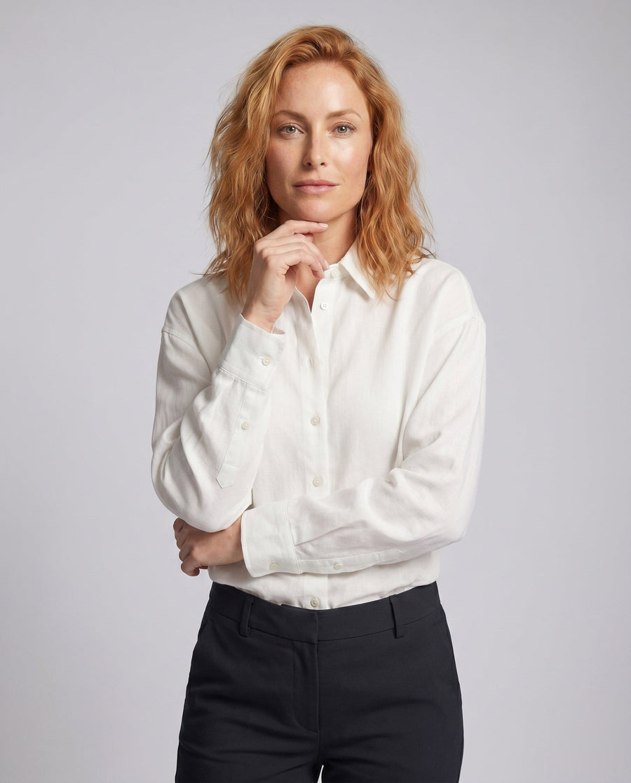 Quinn Elegant Linen Blouse