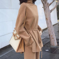 Quinn Knit Set with Belted