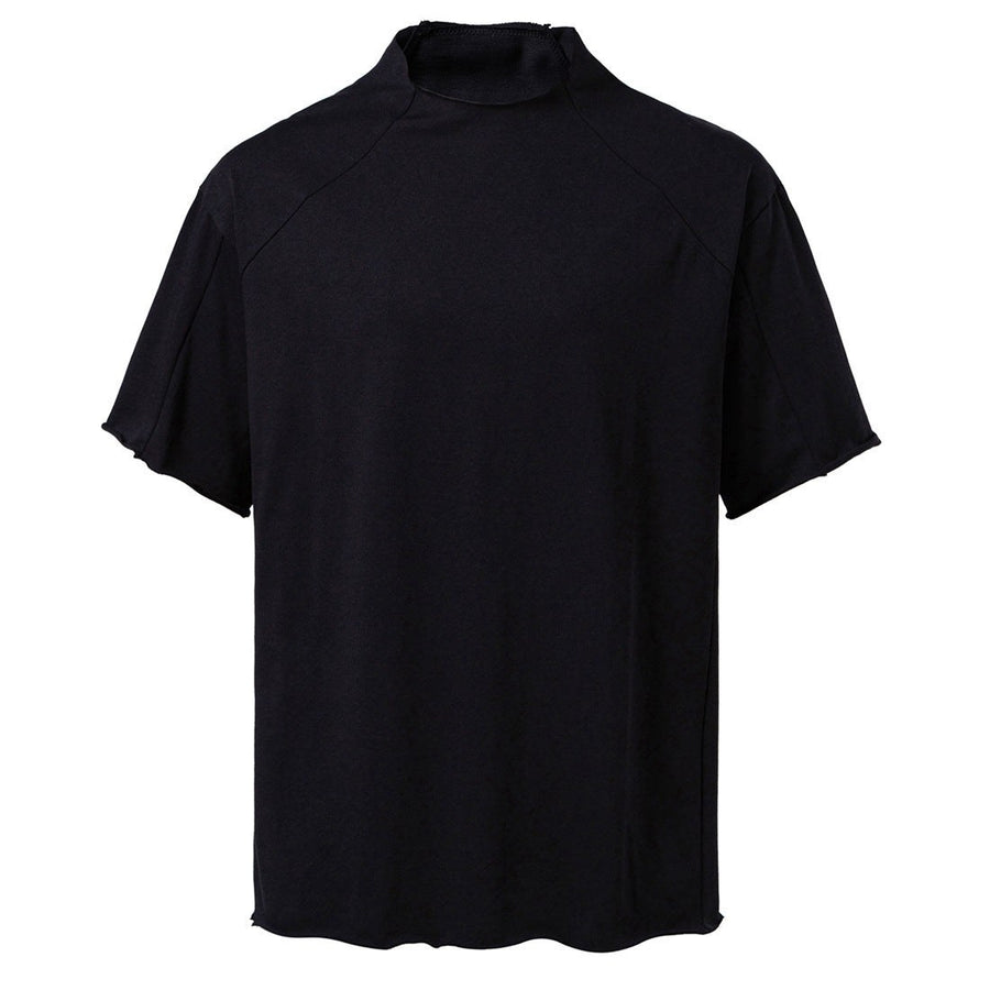 Quinn Shirt with Stand Collar and Short Sleeve